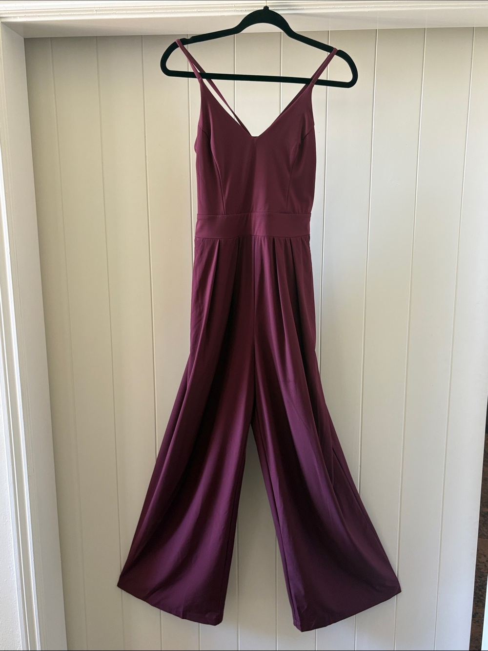Halara Brand Women’s Wide-Leg Jumpsuit in Deep Plum